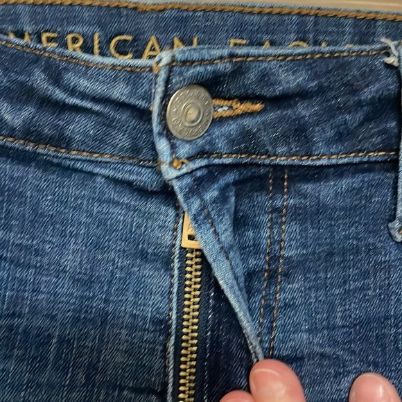 American Eagle Outfitters size 34x36 Slim Straight Medium Wash Stretch Jeans - Picture 5 of 15